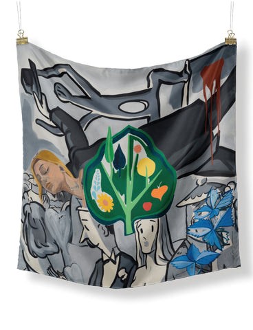 David Salle New Years Party Scarf
